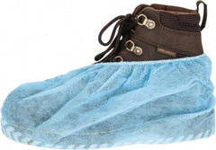 PRO-SAFE - Size L, Polypropylene, Non-Skid Shoe Cover - Blue, Chemical Resistant - Industrial Tool & Supply