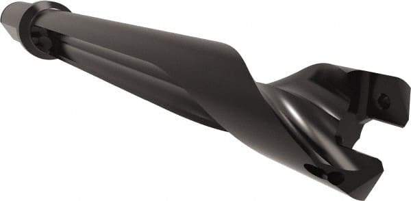 Allied Machine and Engineering - Series 26, 26 to 29mm Diam, 1-1/4" Diam Straight Shank with Flange, Straight Flute Spade Drill - 7-63/64" Max Depth, 9-5/8" Body Length, 11-29/32" OAL, Standard Length, Through Coolant - Industrial Tool & Supply