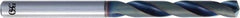 OSG - 4.9mm 140° Solid Carbide Jobber Drill - WD1 Finish, Right Hand Cut, Spiral Flute, Straight Shank, 82mm OAL, Proprietary Point - Industrial Tool & Supply