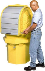 UltraTech - 70 Gal Sump, 800 Lb Capacity, 1 Drum, Polyethylene Spill Deck or Pallet - 34" Long x 34" Wide x 42" High, Liftable Fork, Drain Included, Low Profile, 1 Tank Drum Configuration - Industrial Tool & Supply