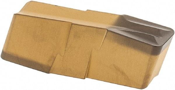 Iscar - 400080GIF E Grade IC8250, 4mm Cutting Width Carbide Grooving Insert - 2.4mm Max Depth of Cut, Neutral, 0.8mm Corner Radius, TiCN/Al2O3/TiN Finish - Industrial Tool & Supply