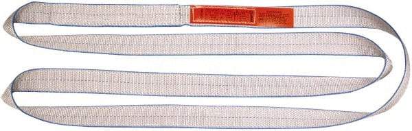 Lift-All - 3' Long x 4" Wide, 20,700 Lb Vertical Capacity, 2 Ply, Polyester Web Sling - 16,500 Lb Choker Capacity - Industrial Tool & Supply