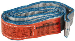 Lift-All - 6' Long x 2" Wide, 6,400 Lb Vertical Capacity, 1 Ply, Nylon Web Sling - 5,000 Lb Choker Capacity - Industrial Tool & Supply