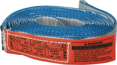 Lift-All - 10' Long x 2" Wide, 6,400 Lb Vertical Capacity, 1 Ply, Nylon Web Sling - 5,000 Lb Choker Capacity - Industrial Tool & Supply