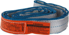 Lift-All - 4' Long x 2" Wide, 12,400 Lb Vertical Capacity, 2 Ply, Nylon Web Sling - 9,900 Lb Choker Capacity - Industrial Tool & Supply