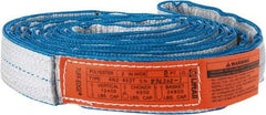 Lift-All - 8' Long x 2" Wide, 12,400 Lb Vertical Capacity, 2 Ply, Nylon Web Sling - 9,900 Lb Choker Capacity - Industrial Tool & Supply