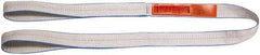 Lift-All - 5' Long x 4" Wide, 6,400 Lb Vertical Capacity, 1 Ply, Polyester Web Sling - 5,000 Lb Choker Capacity - Industrial Tool & Supply