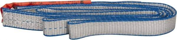 Lift-All - 6' Long x 1" Wide, 1,600 Lb Vertical Capacity, 1 Ply, Polyester Web Sling - 1,250 Lb Choker Capacity - Industrial Tool & Supply
