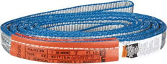 Lift-All - 8' Long x 1" Wide, 3,200 Lb Vertical Capacity, 2 Ply, Polyester Web Sling - 2,500 Lb Choker Capacity - Industrial Tool & Supply