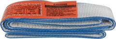 Lift-All - 6' Long x 2" Wide, 3,200 Lb Vertical Capacity, 1 Ply, Polyester Web Sling - 2,500 Lb Choker Capacity - Industrial Tool & Supply