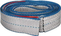 Lift-All - 8' Long x 2" Wide, 3,200 Lb Vertical Capacity, 1 Ply, Polyester Web Sling - 2,500 Lb Choker Capacity - Industrial Tool & Supply