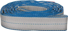 Lift-All - 10' Long x 2" Wide, 6,400 Lb Vertical Capacity, 2 Ply, Polyester Web Sling - 5,000 Lb Choker Capacity - Industrial Tool & Supply