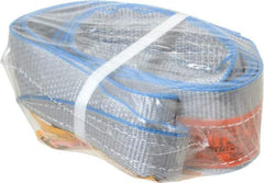Lift-All - 7' Long x 3" Wide, 4,800 Lb Vertical Capacity, 1 Ply, Polyester Web Sling - 3,800 Lb Choker Capacity - Industrial Tool & Supply