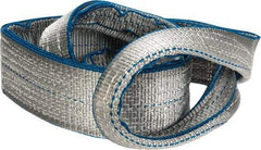 Lift-All - 4' Long x 3" Wide, 8,600 Lb Vertical Capacity, 2 Ply, Polyester Web Sling - 6,900 Lb Choker Capacity - Industrial Tool & Supply