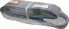 Lift-All - 5' Long x 3" Wide, 8,600 Lb Vertical Capacity, 2 Ply, Polyester Web Sling - 6,900 Lb Choker Capacity - Industrial Tool & Supply