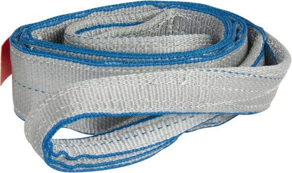 Lift-All - 6' Long x 3" Wide, 8,600 Lb Vertical Capacity, 2 Ply, Polyester Web Sling - 6,900 Lb Choker Capacity - Industrial Tool & Supply