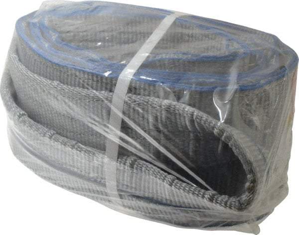 Lift-All - 10' Long x 6" Wide, 16,300 Lb Vertical Capacity, 2 Ply, Polyester Web Sling - 13,000 Lb Choker Capacity - Industrial Tool & Supply