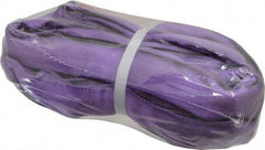 Lift-All - 10' Long x 1" Wide, Polyester Web Sling - 2,100 Lb Choker Capacity, 5/8" Diam Chain, Purple - Industrial Tool & Supply