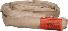 Lift-All - 6' Long x 1-7/8" Wide, Polyester Web Sling - 8,500 Lb Choker Capacity, 1-1/8" Diam Chain, Tan - Industrial Tool & Supply