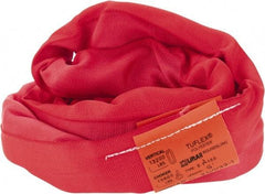 Lift-All - 5' Long x 2" Wide, Polyester Web Sling - 10,600 Lb Choker Capacity, 1-3/8" Diam Chain, Red - Industrial Tool & Supply