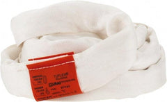 Lift-All - 8' Long x 2-1/8" Wide, Polyester Web Sling - 13,400 Lb Choker Capacity, 1-3/8" Diam Chain, White - Industrial Tool & Supply