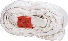 Lift-All - 10' Long x 2-1/8" Wide, Polyester Web Sling - 13,400 Lb Choker Capacity, 1-3/8" Diam Chain, White - Industrial Tool & Supply