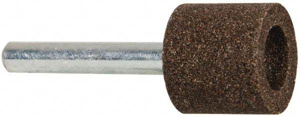 Tru-Maxx - 3/4" Head Diam x 3/4" Thickness, A39, Cylinder Cup End, Aluminum Oxide Mounted Point - Medium Grade, 60 Grit, 44,030 RPM - Industrial Tool & Supply