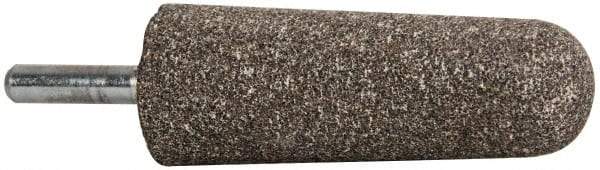 Tru-Maxx - 1" Head Diam x 2-3/4" Thickness, A3, Tree End, Aluminum Oxide Mounted Point - Medium Grade, 60 Grit, 15,530 RPM - Industrial Tool & Supply