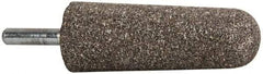 Tru-Maxx - 1" Head Diam x 2-3/4" Thickness, A3, Tree End, Aluminum Oxide Mounted Point - Medium Grade, 60 Grit, 15,530 RPM - Industrial Tool & Supply