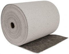 Brady SPC Sorbents - 53 Gal Capacity per Package, Universal Roll - 150' Long x 28-1/2" Wide, Gray, Cellulose - Industrial Tool & Supply