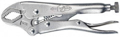 Irwin - 5" OAL Curved Jaw Locking Pliers - 3/4" Jaw Width, 2-1/4" Jaw Depth, 1-1/2" Jaw Opening, Standard Handle - Industrial Tool & Supply