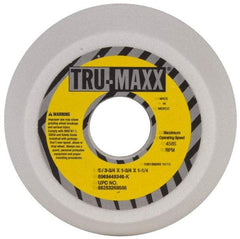 Tru-Maxx - 5" Diam, 1-3/4" Hole Size, 1-3/4" Overall Thickness, 46 Grit, Type 11 Tool & Cutter Grinding Wheel - Coarse Grade, Aluminum Oxide, K Hardness, 4,585 RPM - Industrial Tool & Supply