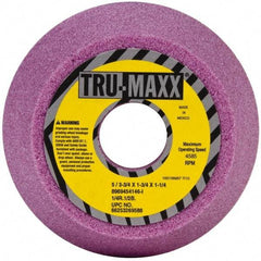 Tru-Maxx - 5" Diam, 1-1/4" Hole Size, 1-3/4" Overall Thickness, 46 Grit, Type 11 Tool & Cutter Grinding Wheel - Coarse Grade, Aluminum Oxide, I Hardness, 4,585 RPM - Industrial Tool & Supply