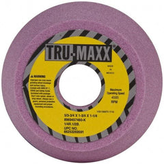 Tru-Maxx - 5" Diam, 1-1/4" Hole Size, 1-3/4" Overall Thickness, 60 Grit, Type 11 Tool & Cutter Grinding Wheel - Medium Grade, Aluminum Oxide, K Hardness, 4,585 RPM - Industrial Tool & Supply