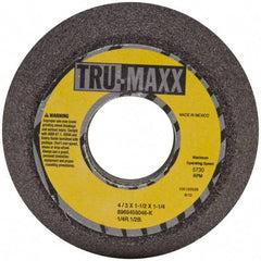 Tru-Maxx - 4" Diam, 1-1/4" Hole Size, 1-1/2" Overall Thickness, 46 Grit, Type 11 Tool & Cutter Grinding Wheel - Coarse Grade, Aluminum Oxide, K Hardness, 5,730 RPM - Industrial Tool & Supply