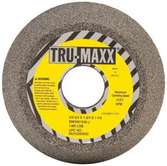 Tru-Maxx - 5" Diam, 1-1/4" Hole Size, 1-3/4" Overall Thickness, 46 Grit, Type 11 Tool & Cutter Grinding Wheel - Coarse Grade, Aluminum Oxide, J Hardness, 4,585 RPM - Industrial Tool & Supply