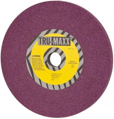 Tru-Maxx - 10" Diam x 1-1/4" Hole x 3/4" Thick, J Hardness, 46 Grit Surface Grinding Wheel - Aluminum Oxide, Type 1, Coarse Grade, 3,250 Max RPM, No Recess - Industrial Tool & Supply