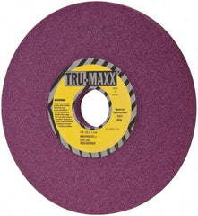 Tru-Maxx - 7" Diam x 1-1/4" Hole x 1/2" Thick, J Hardness, 60 Grit Surface Grinding Wheel - Aluminum Oxide, Type 1, Medium Grade, 3,600 Max RPM, No Recess - Industrial Tool & Supply