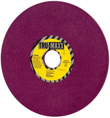 Tru-Maxx - 8" Diam x 1-1/4" Hole x 1/4" Thick, J Hardness, 80 Grit Surface Grinding Wheel - Aluminum Oxide, Type 1, Medium Grade, 3,600 Max RPM, No Recess - Industrial Tool & Supply