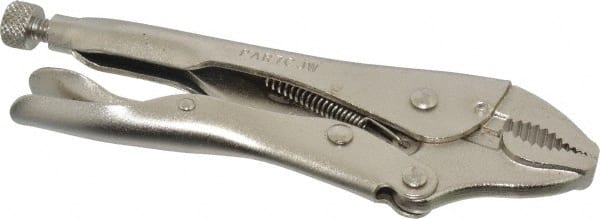 Paramount - 7" OAL Curved Jaw Locking Pliers - Industrial Tool & Supply