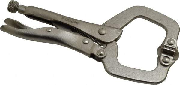Paramount - 6" OAL C-Clamp Locking Pliers - 1-1/2" Jaw Depth, 2" Jaw Opening, Standard Handle - Industrial Tool & Supply