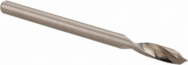 Accupro - 1/8" Body Diam, 90°, 2" OAL, Solid Carbide Spotting Drill - Industrial Tool & Supply