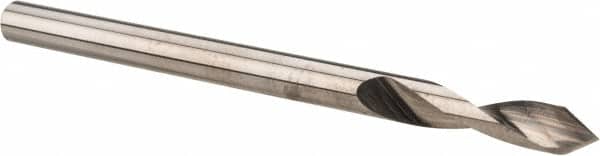 Accupro - 1/8" Body Diam, 60°, 2" OAL, Solid Carbide Spotting Drill - Industrial Tool & Supply