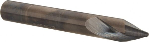 Accupro - 3/8" Body Diam, 60°, 3" OAL, Solid Carbide Spotting Drill - Industrial Tool & Supply