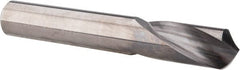 Accupro - 7/16" Body Diam, 120°, 3" OAL, Solid Carbide Spotting Drill - Industrial Tool & Supply