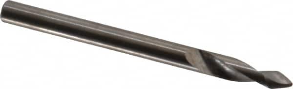 Accupro - 3mm Body Diam, 60°, 38mm OAL, Solid Carbide Spotting Drill - Industrial Tool & Supply