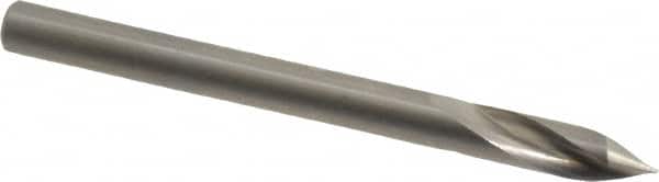 Accupro - 4mm Body Diam, 60°, 51mm OAL, Solid Carbide Spotting Drill - Industrial Tool & Supply