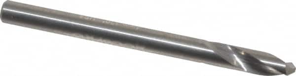 Accupro - 4mm Body Diam, 120°, 51mm OAL, Solid Carbide Spotting Drill - Industrial Tool & Supply