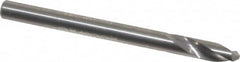 Accupro - 4mm Body Diam, 120°, 51mm OAL, Solid Carbide Spotting Drill - Industrial Tool & Supply