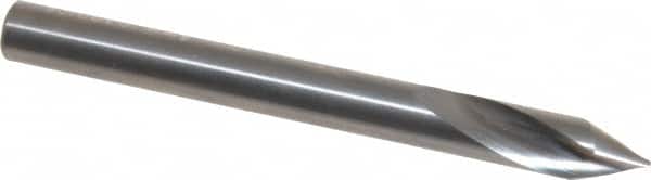 Accupro - 6mm Body Diam, 60°, 63mm OAL, Solid Carbide Spotting Drill - Industrial Tool & Supply